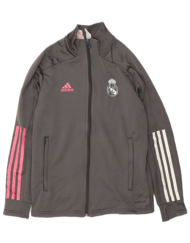 ADIDAS Fete Real Madrid Trening Top Jachetă 11-12 ani Poliester gri