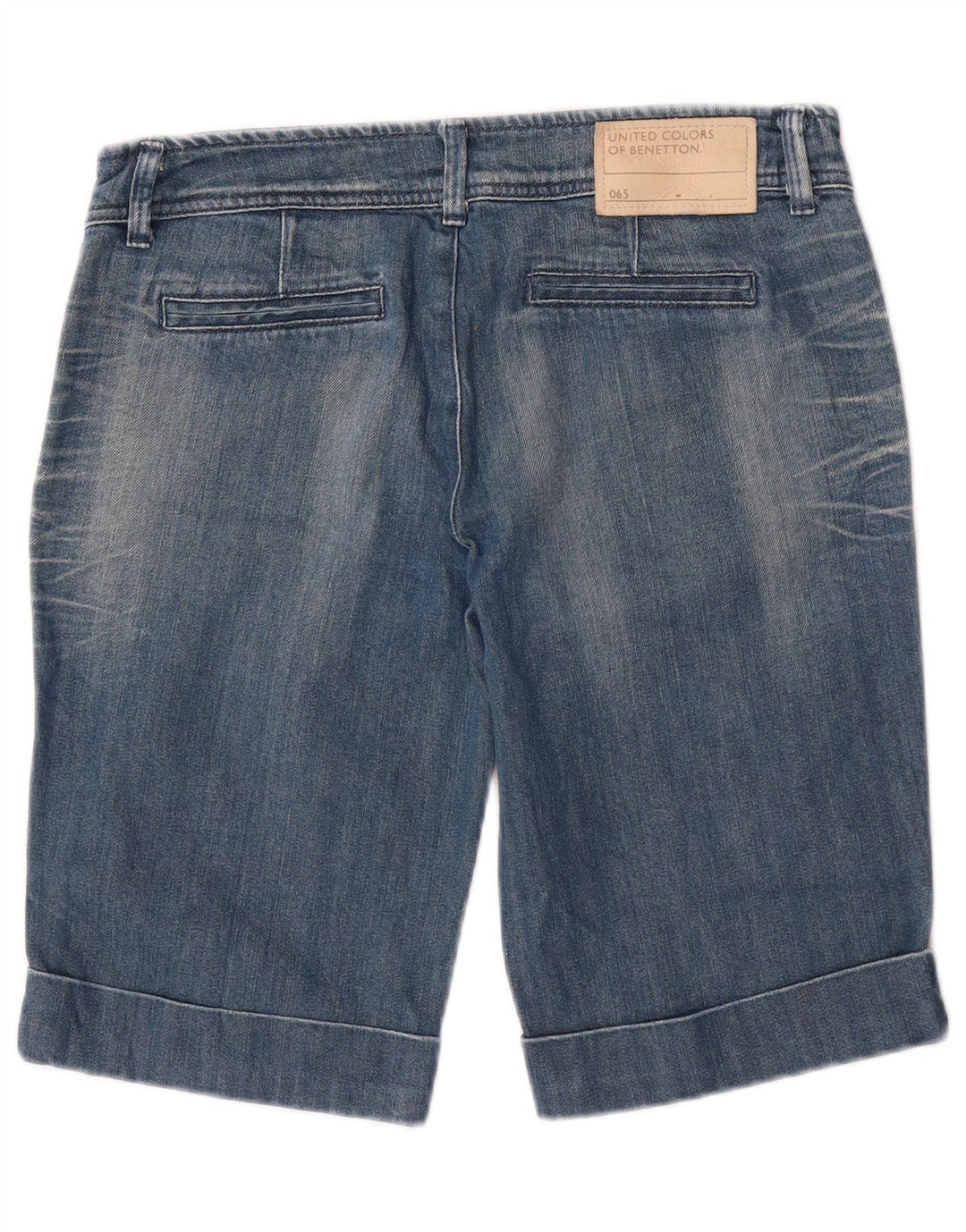 Pantaloni scurți din denim pentru femei BENETTON IT 44 Medium W32 Blue