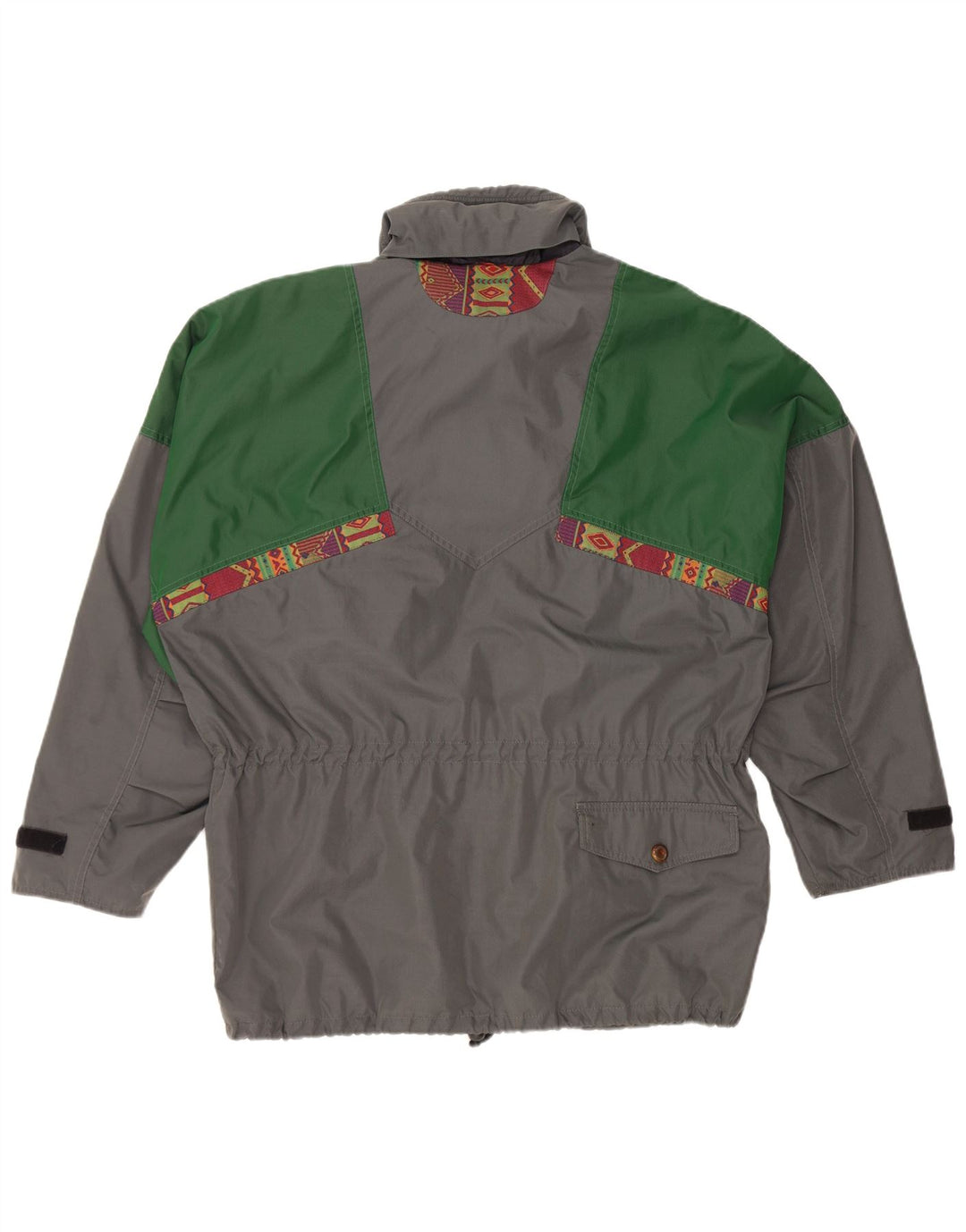 Jachetă vintage pentru bărbați, cu ajustare largă, poliamidă, UK 38, gri mediu