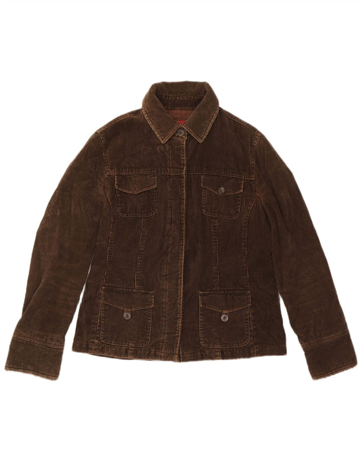 MONSOON Jachetă din velur pentru femei UK 10 mic, maro, bumbac