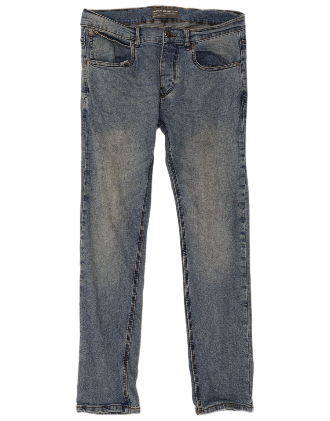 Blugi slim pentru bărbați French Connection W32 L32 Bumbac albastru
