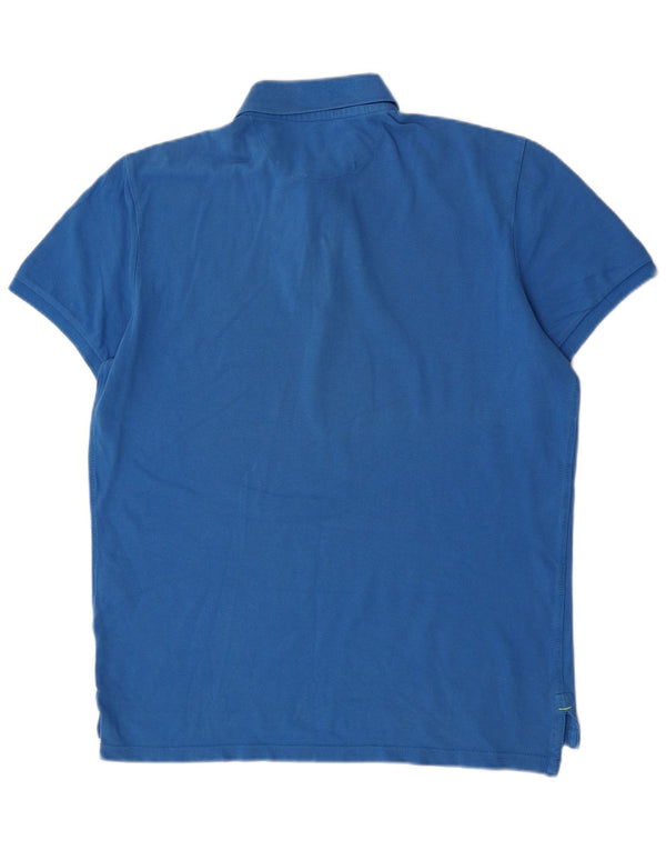 Tricou polo cu mânecă scurtă pentru bărbați American Eagle, mare, albastru, din bumbac