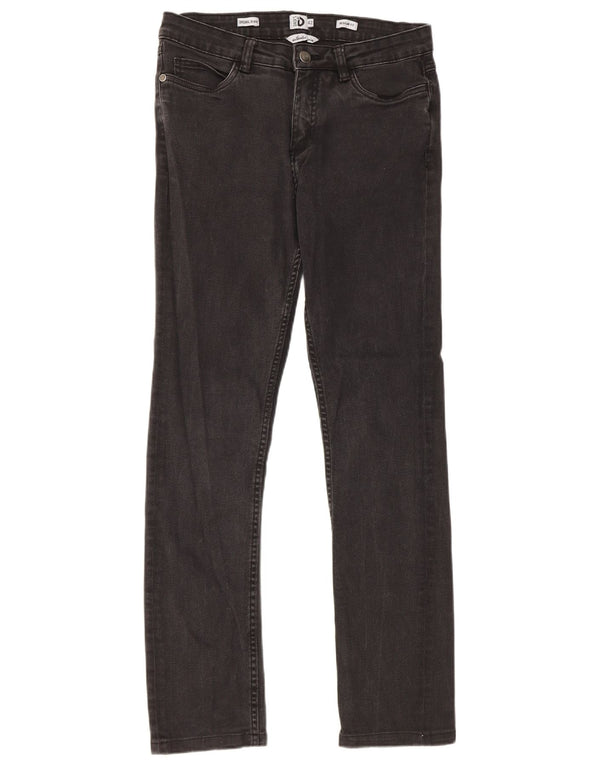 Dack's Blugi drepți cu ajustare normală pentru femei IT 42 Medium W28 L28 Bumbac negru