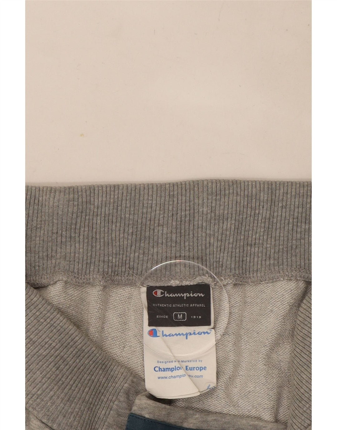 Pantaloni de trening grafic pentru bărbați Champion Pantaloni de jogging, bumbac gri mediu