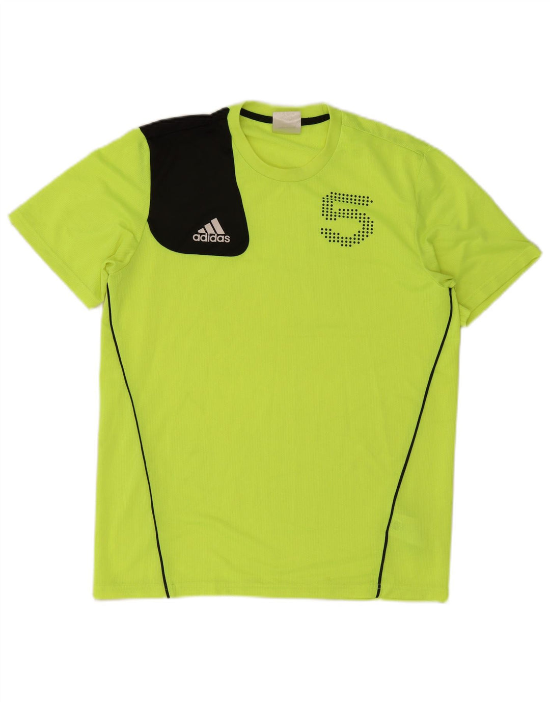 Tricou grafic pentru bărbați Adidas Top Mediu Verde Poliester Colorblock