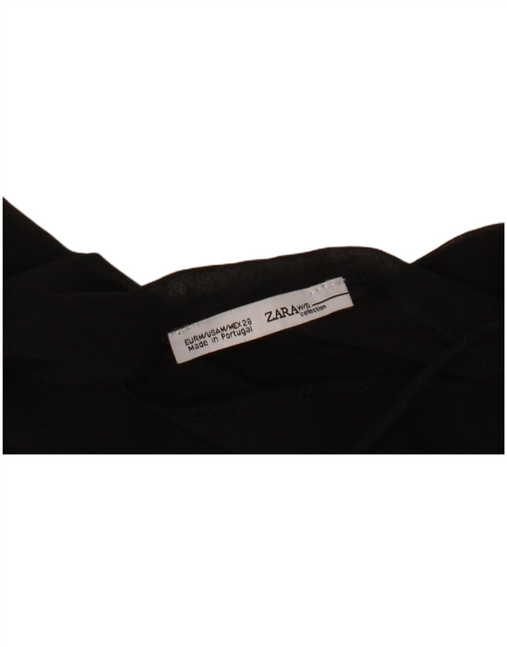 Top Halter pentru femei Zara UK 12 Medium Negru