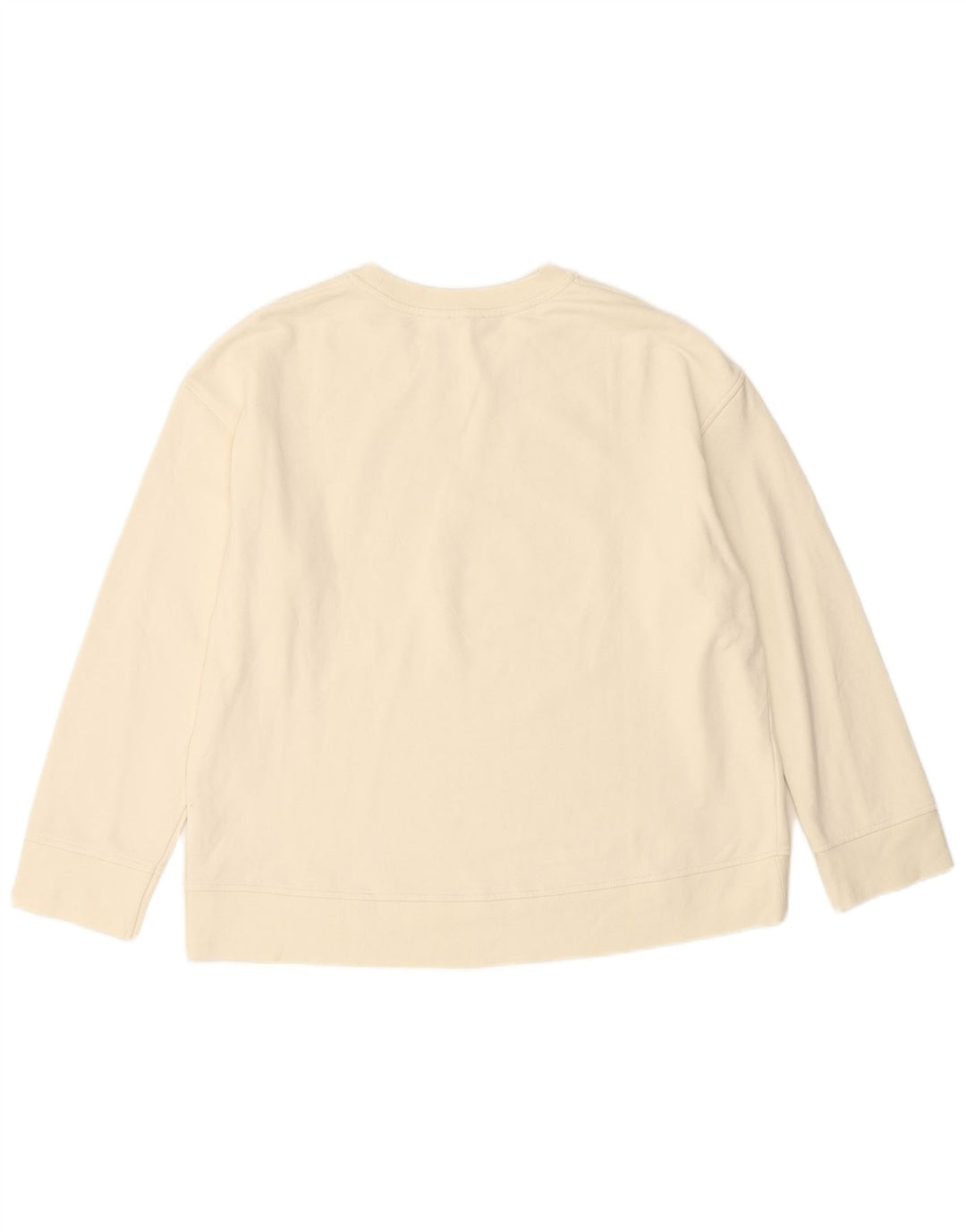 JIGSAW Pulover cu grafic supradimensionat pentru femei UK 16, mare, alb