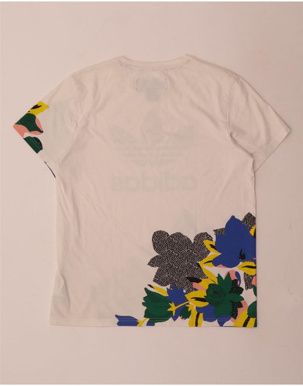 Tricou grafic Adidas Her Studio London pentru femei Top UK 10 Small White