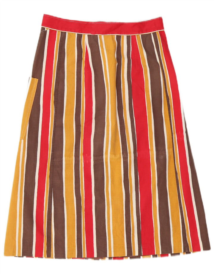 Fustă A-Line pentru Damă Vintage W26 Mic Multicolore în dungi