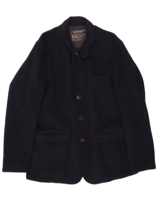 Massimo Dutti Jachetă Blazer pentru bărbați cu 4 nasturi UK 42 XL Lână bleumarin