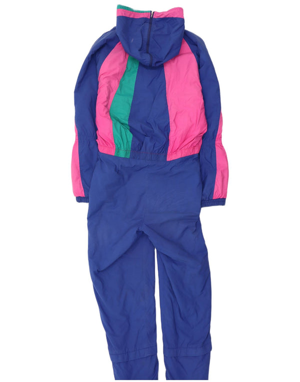 Salopetă de schi cu glugă pentru femei Pierre Cardin UK 16, mare, albastru, color block