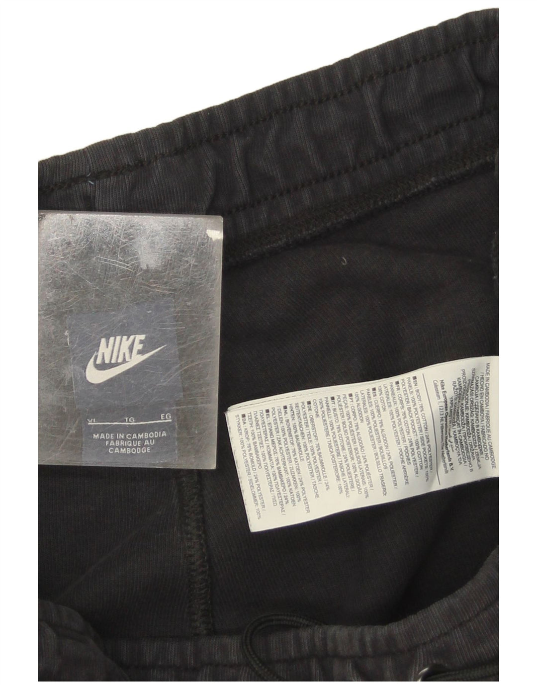 Pantaloni de trening pentru bărbați Nike XL, bumbac negru