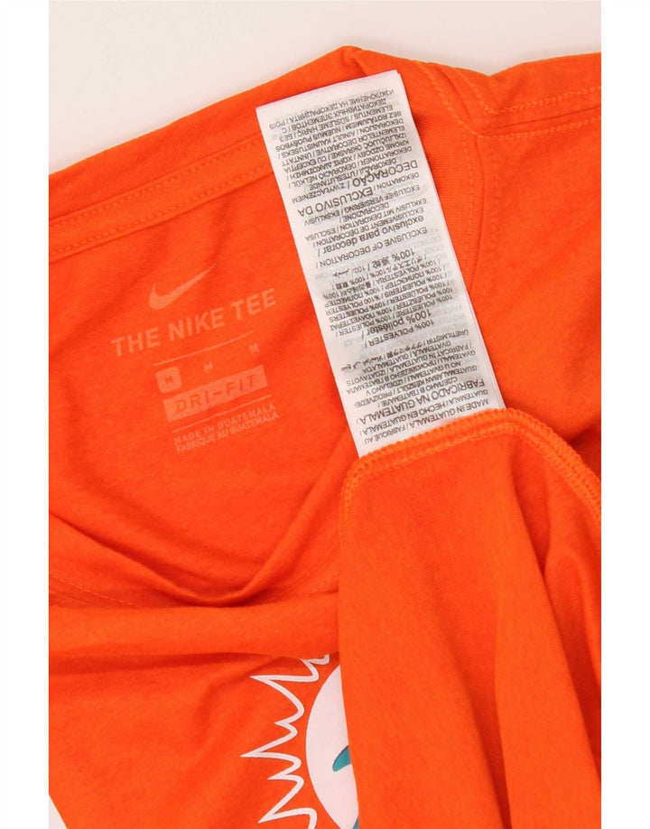 Tricou grafic Nike Miami Dolphins pentru bărbați Top poliester portocaliu mediu