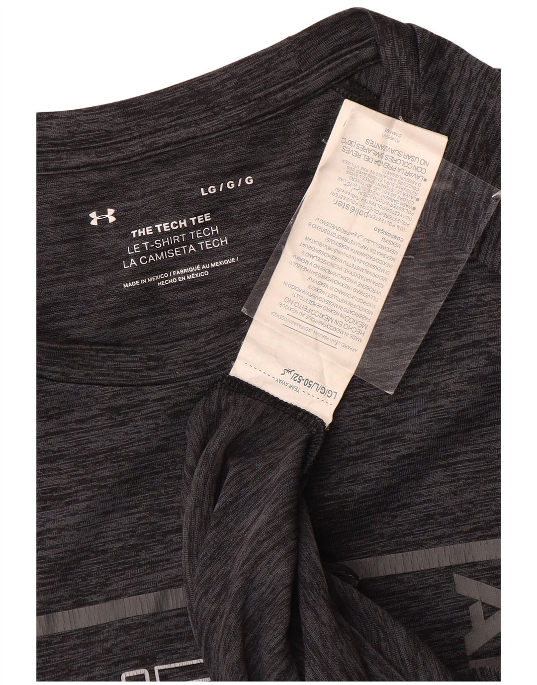 Tricou grafic Under Armour pentru bărbați Top mare, gri, poliester cu pături