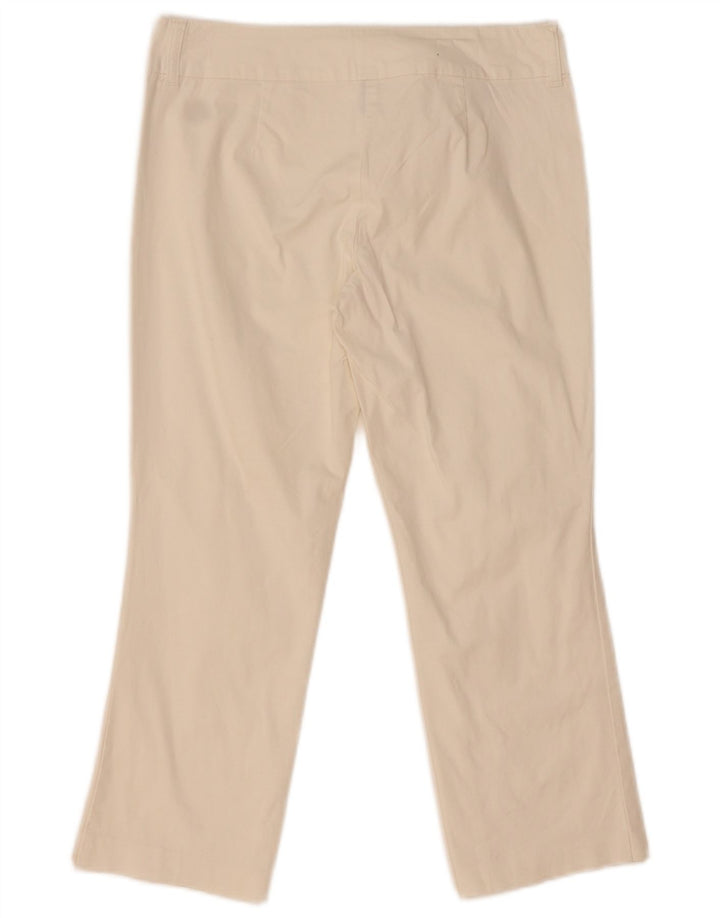 Pantaloni Capri Benetton pentru femei IT 44 Medium W31 L22 Bumbac alb