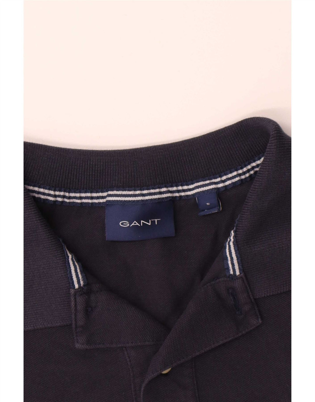 Tricou polo pentru bărbați Gant, bumbac, albastru bleumarin