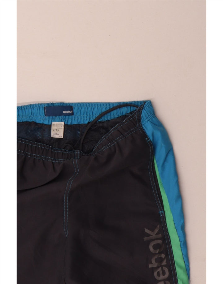 Pantaloni scurți de înot grafic pentru bărbați REEBOK XS gri Colorblock
