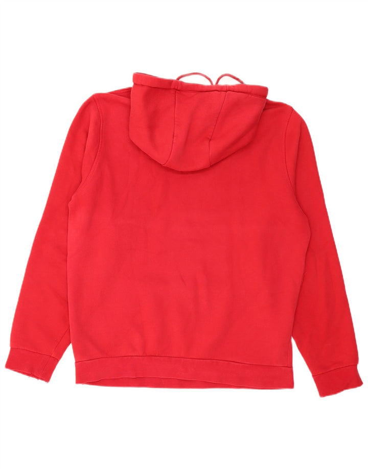 TOMMY HILFIGER Pulover cu glugă grafic pentru bărbați, roșu mediu