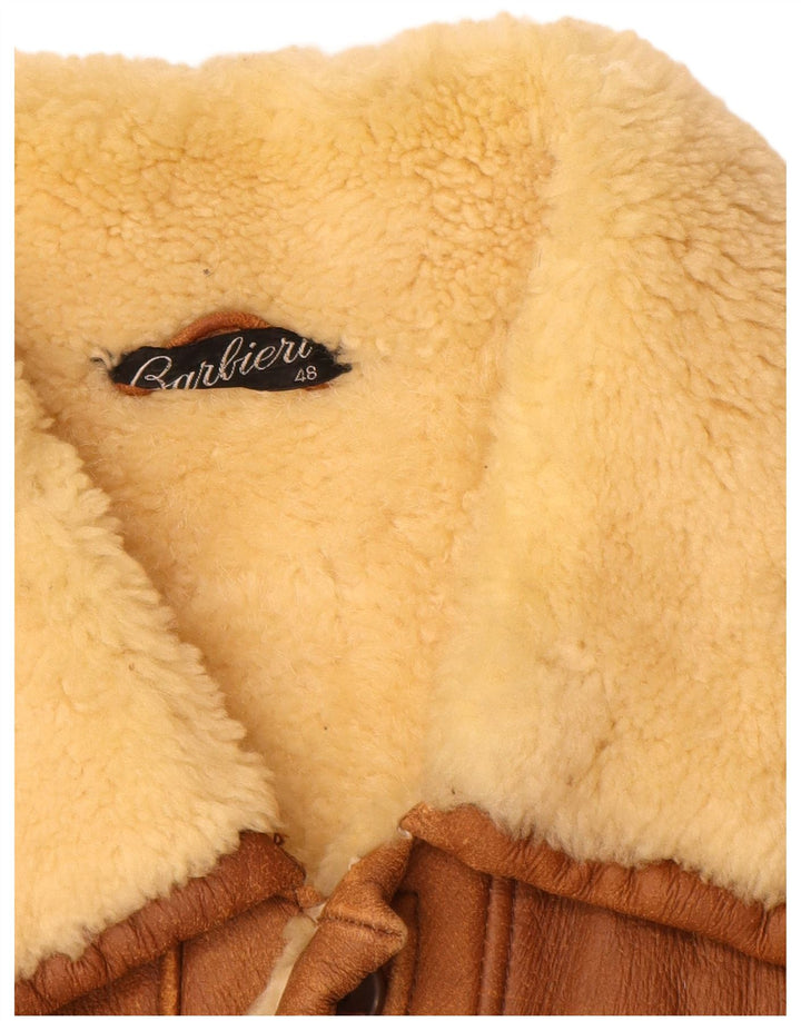 Jachetă din shearling pentru bărbați Barbieri IT 48 Medium Brown Check