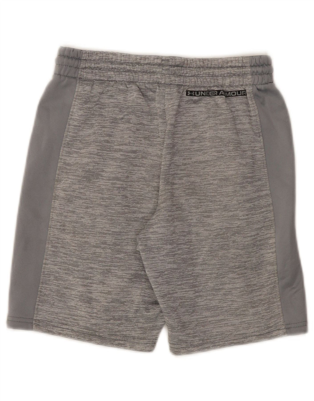 Pantaloni scurți sport grafic Under Armour pentru băieți, 9-10 ani, gri mediu pete