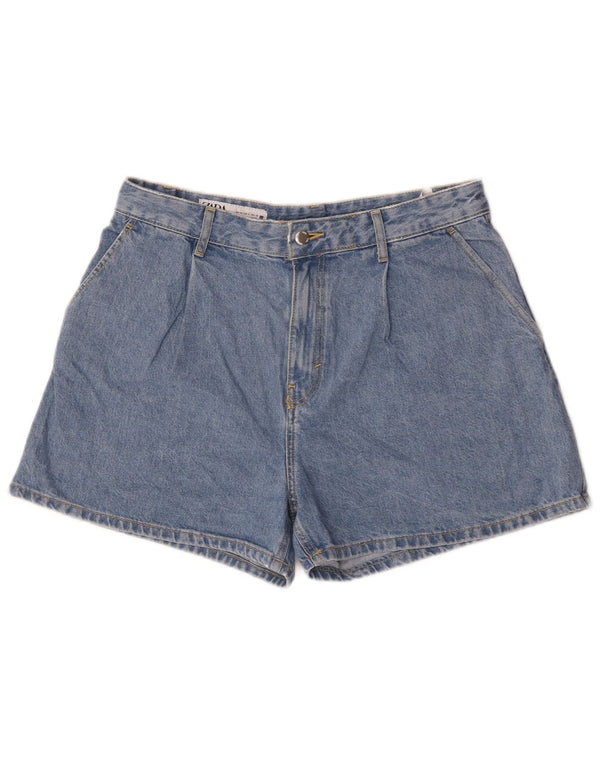 Zara Womens Denim Shorts Medium W30 Blue Cotton