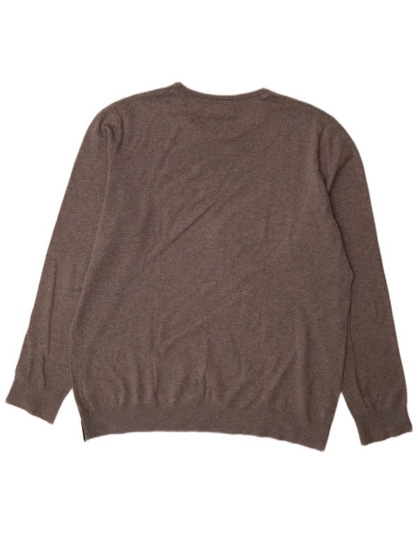 Pulover Calvin Klein Jeans pentru bărbați, cu gât crew, 2XL, bumbac gri, clasic
