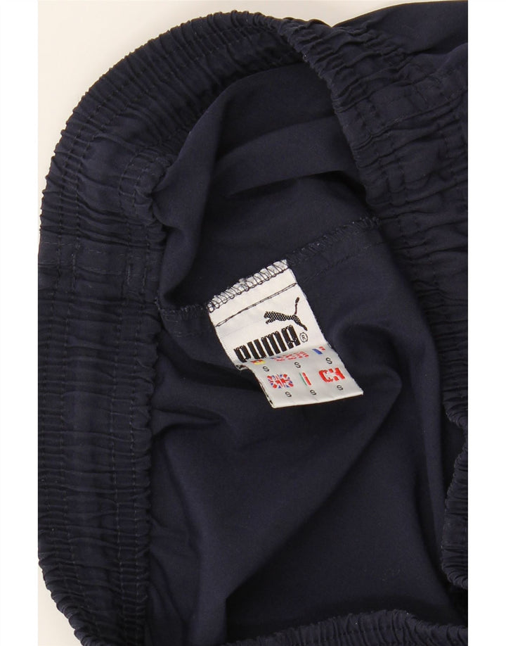 PUMA Mens Tracksuit Trousers Joggers Small  Navy Blue Polyester Vintage Puma and Second-Hand Puma from Messina Hembry 