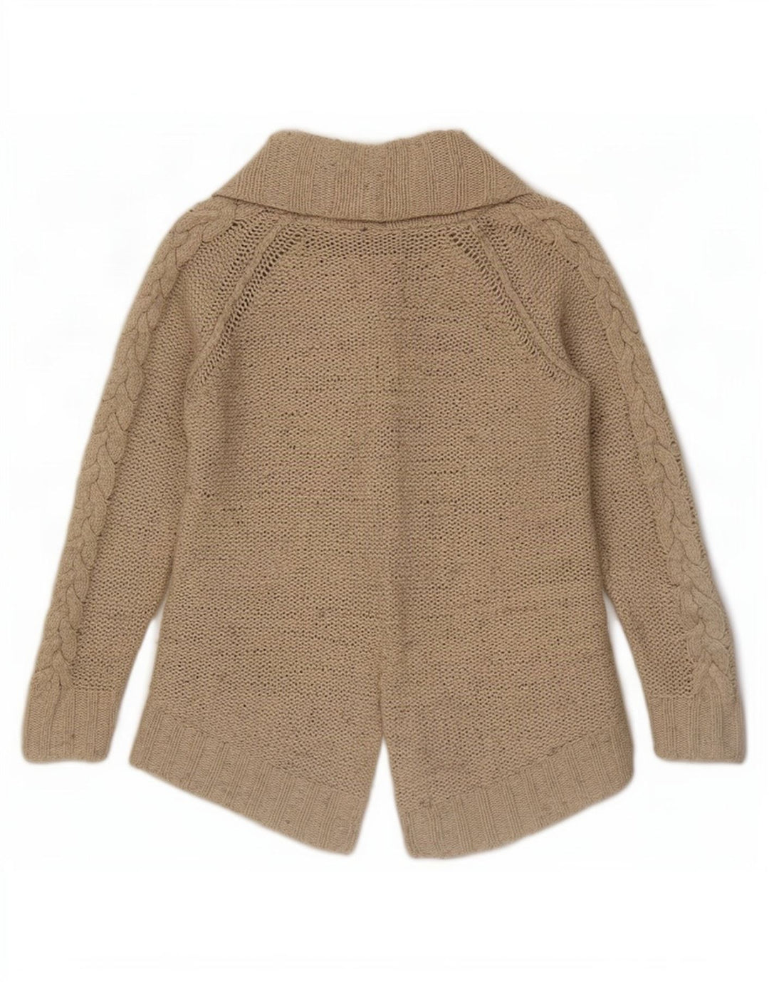 Pulover cardigan deschis pentru femei Zara UK 10 mic, bej, nailon