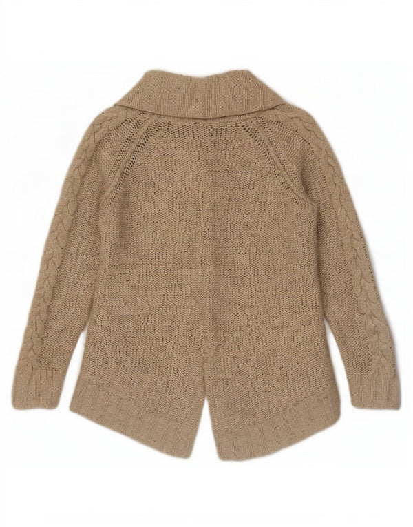 Pulover cardigan deschis pentru femei Zara UK 10 mic, bej, nailon