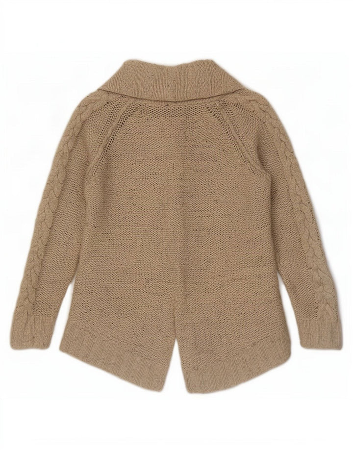 Pulover cardigan deschis pentru femei Zara UK 10 mic, bej, nailon