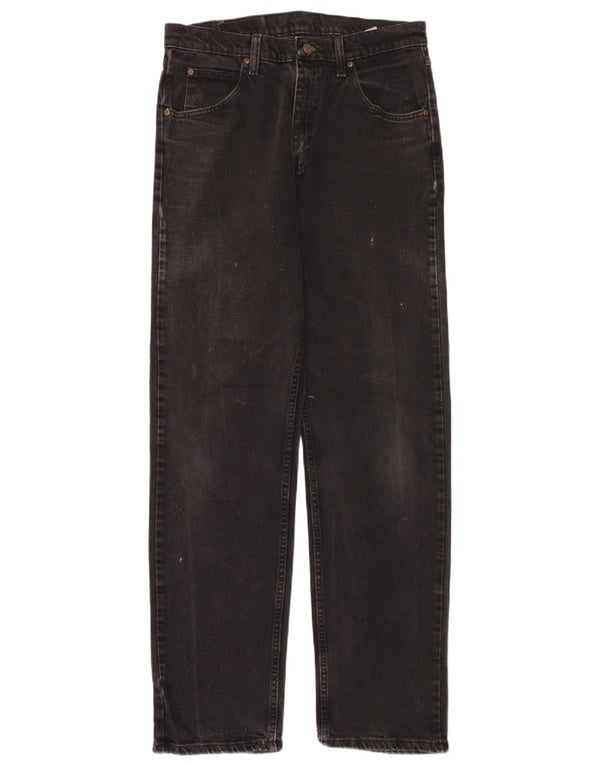 Blugi drepti pentru bărbați Wrangler W32 L34 bumbac negru