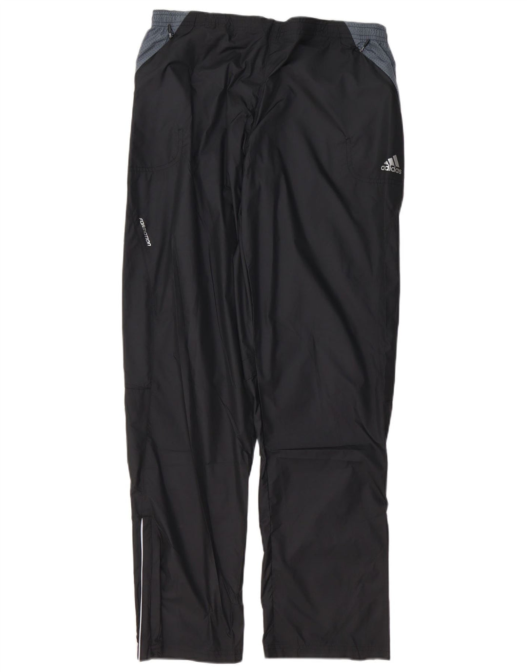 Pantaloni de trening ADIDAS pentru bărbați, mari, negru, poliester color bloc