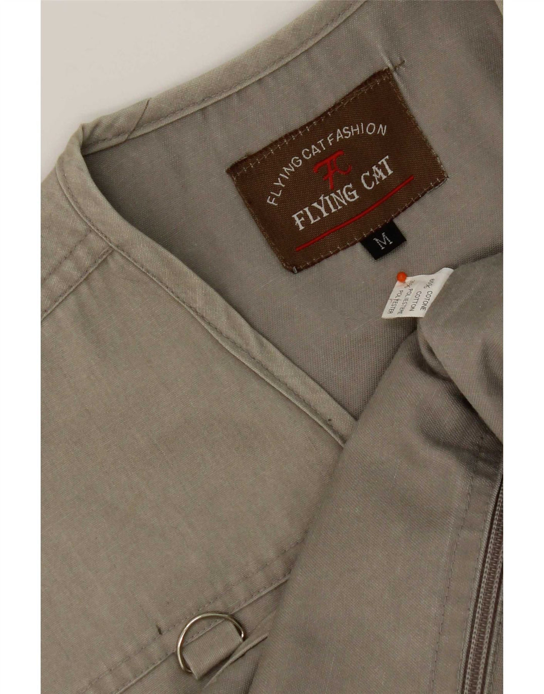 Gilet vintage pentru bărbați, UK 38, bumbac, gri mediu