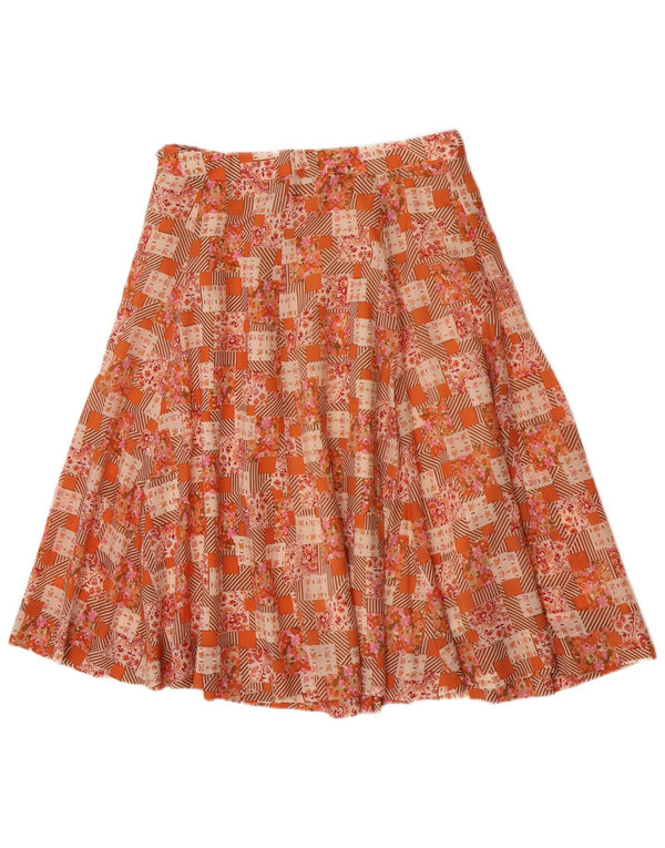 Fustă A-Line Vintage pentru femei W28 Medium Multicolor Patchwork