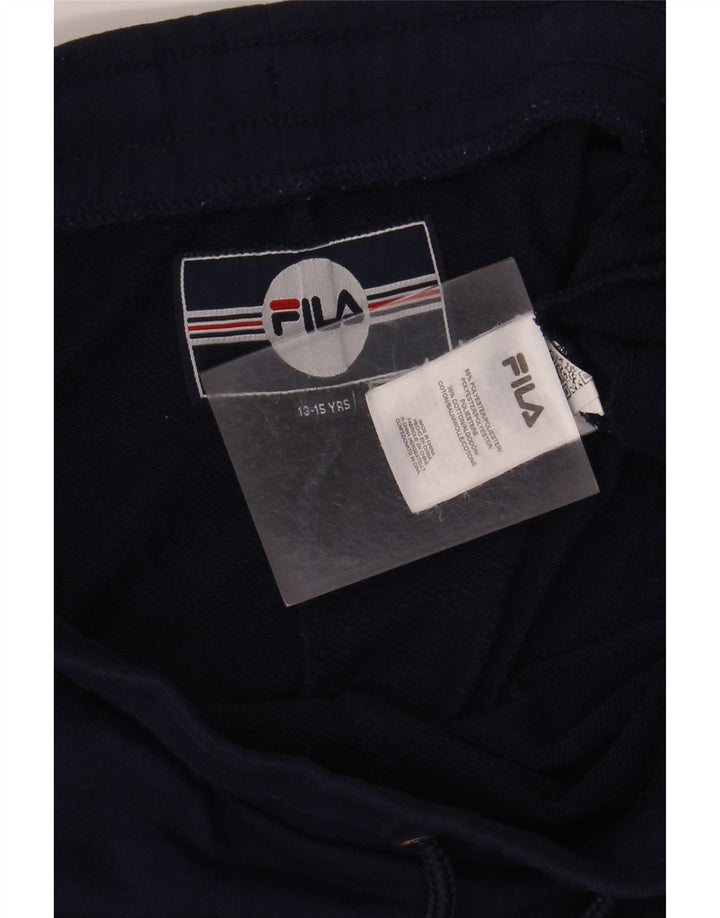 Pantaloni scurți sport cu grafică FILA pentru băieți 13-14 ani Poliester bleumarin