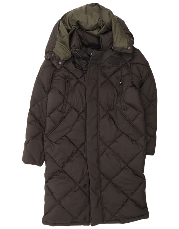 Palton căptușit cu glugă G-Star pentru bărbați, cu formă lejeră, UK 38 Medium Negru Modern