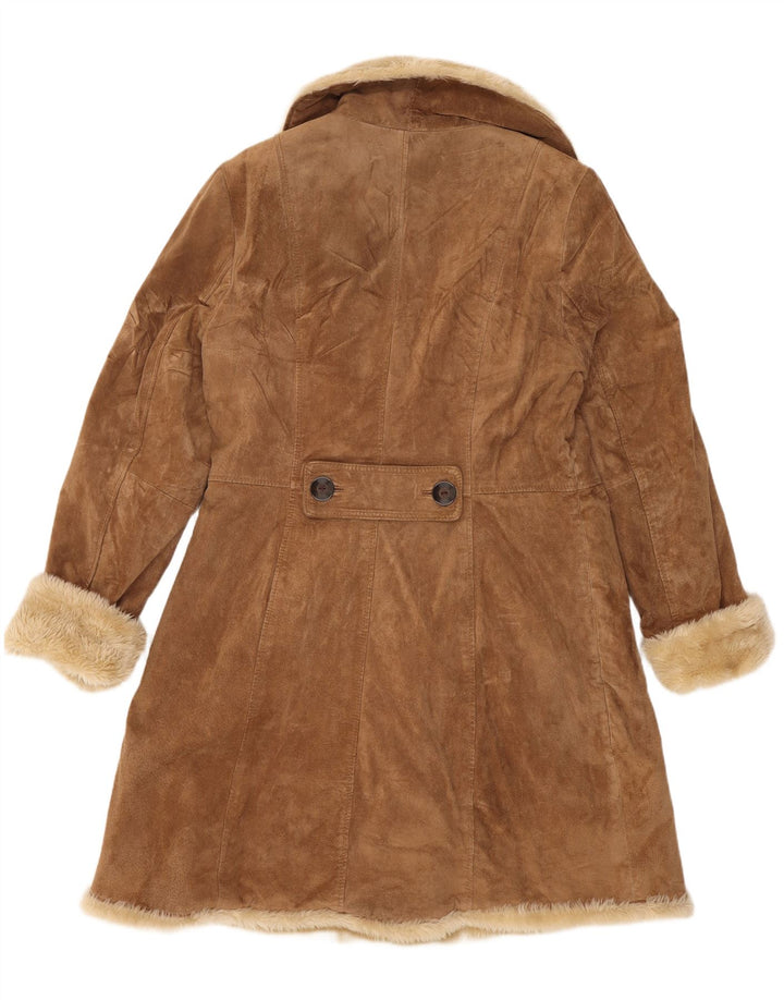 Palton din shearling pentru femei Camaieu UK 14, mare, bej
