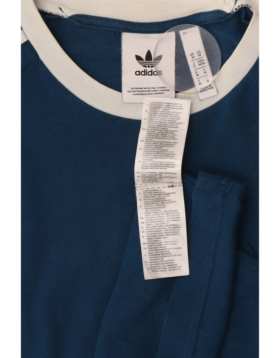 Tricou pentru bărbați Adidas Top Medium Blue Bumbac