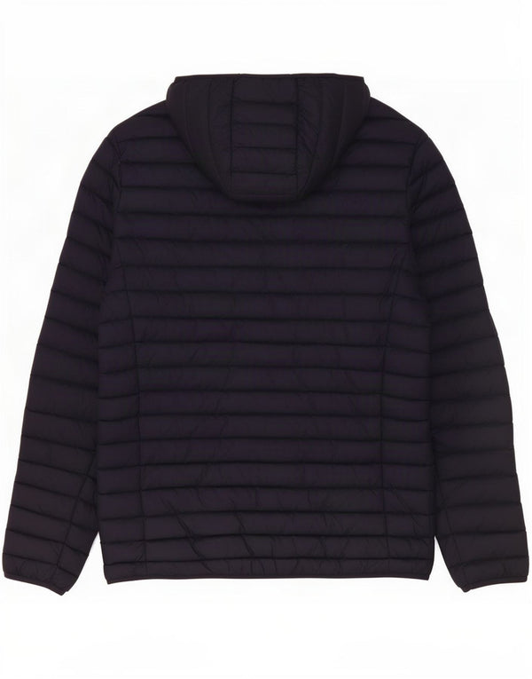 Ciesse Piumini Mens Hooded Padded Jacket Size 56 2XL Navy Blue