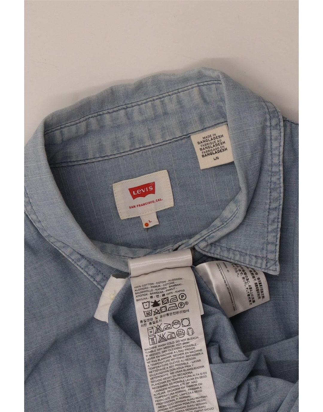 Cămașă de blugi pentru bărbați LEVI'S, mare, albastru, bumbac