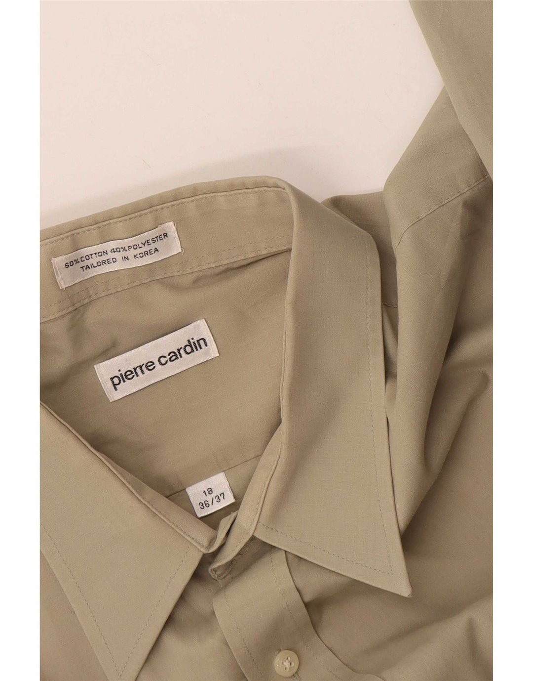 Cămașă pentru bărbați Pierre Cardin Mărimea 18 2XL Bumbac bej