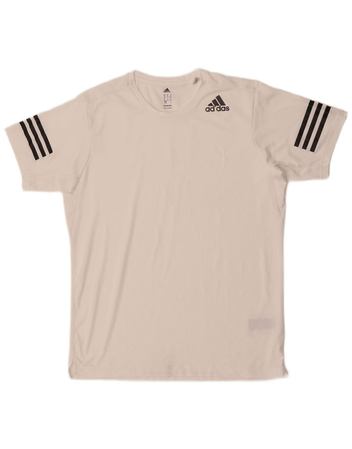 Tricou pentru bărbați Adidas Top Mediu Alb Poliester