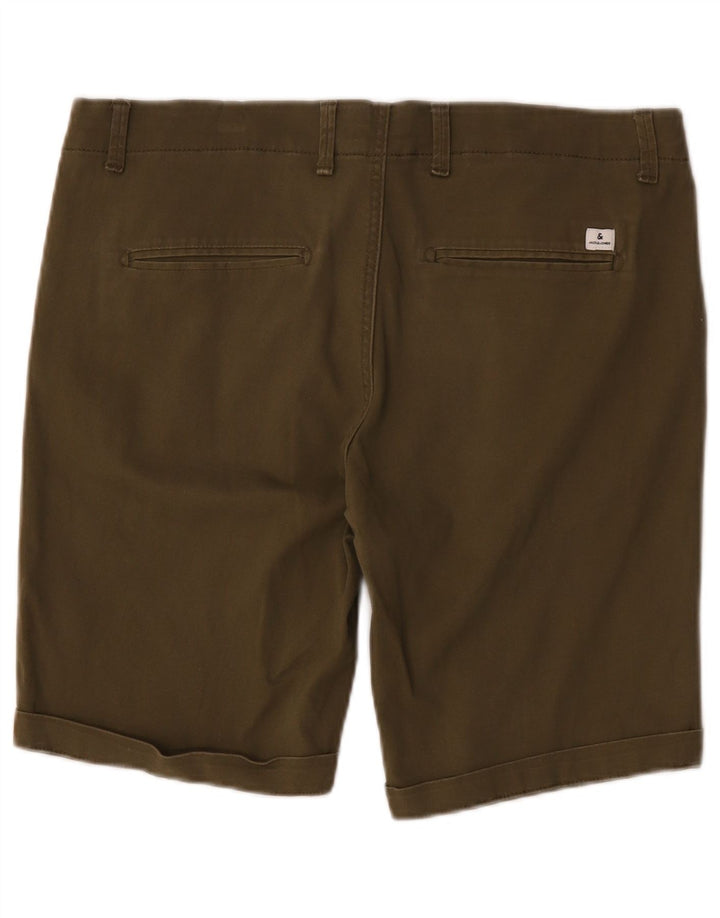 Pantaloni scurți chino Jack & Jones pentru bărbați, mari W36, bumbac kaki