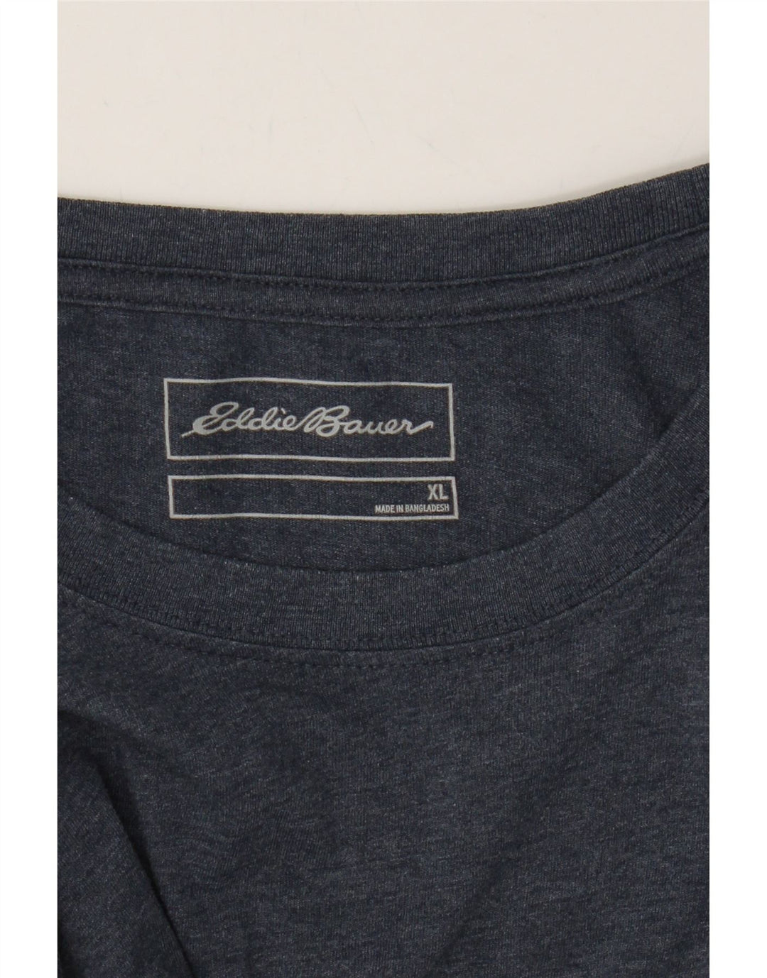 EDDIE BAUER Mens T-Shirt Top XL Navy Blue Cotton Vintage Eddie Bauer and Second-Hand Eddie Bauer from Messina Hembry 