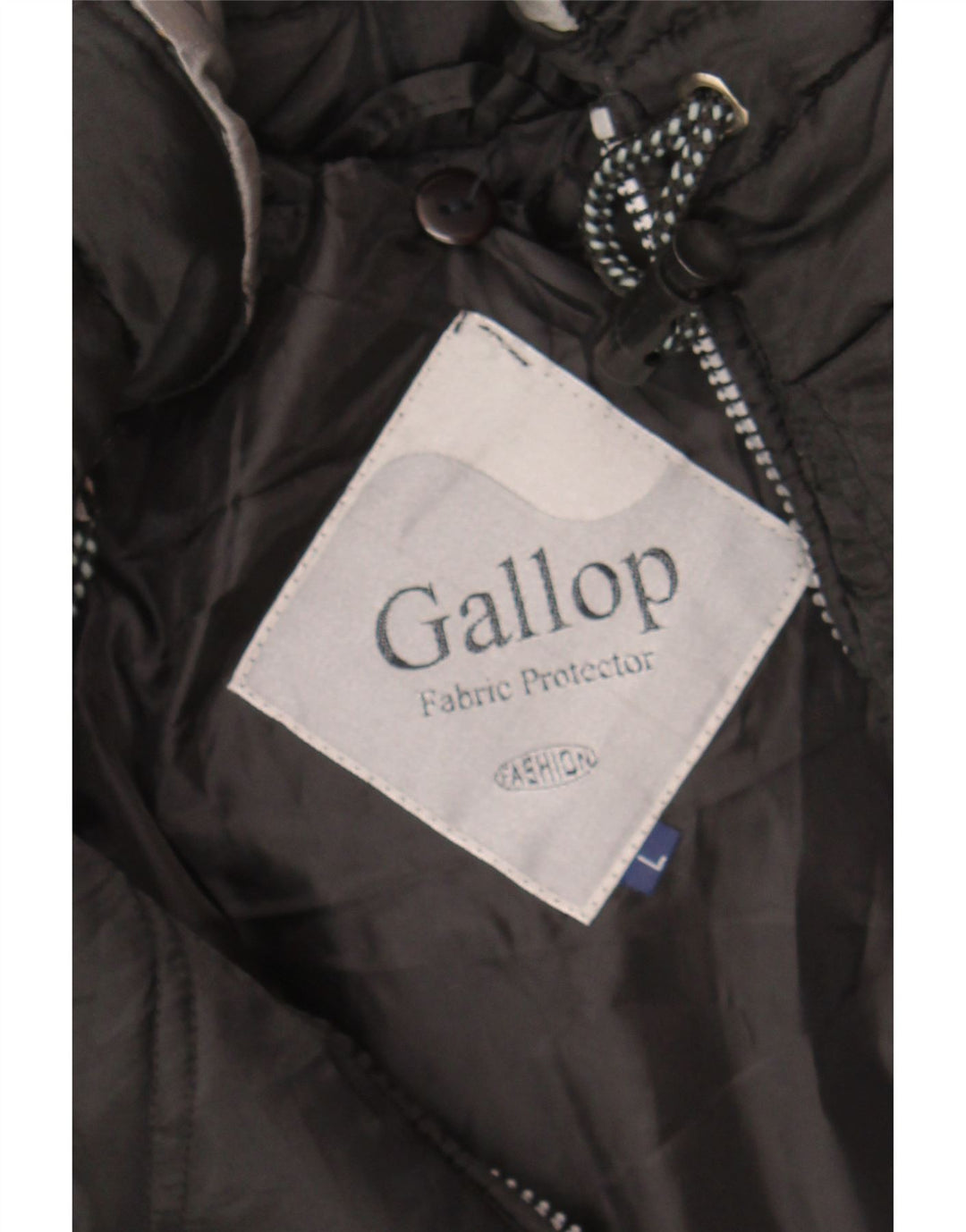 VINTAGE Mens Padded Jacket UK 40 Large Black Colourblock