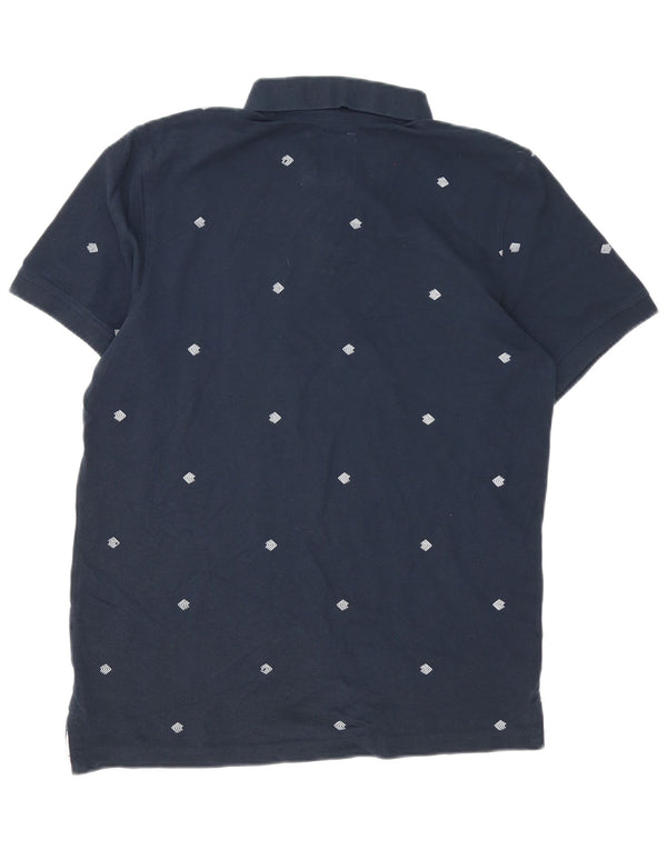 Crew Clothing Tricou polo pentru bărbați, mare, albastru, bumbac cu pete