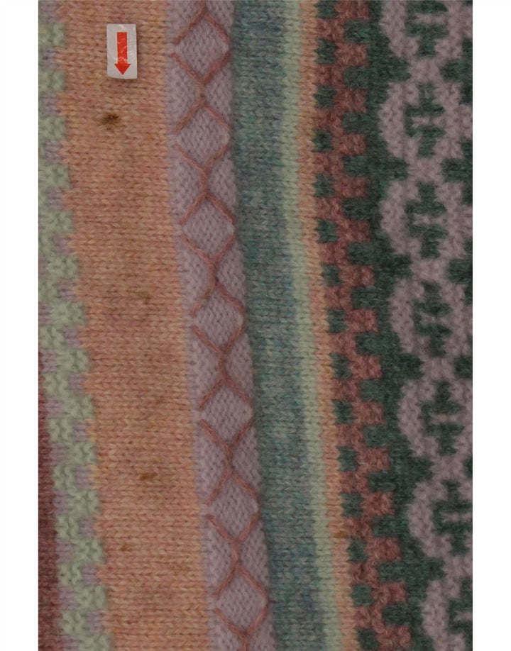 Pulover pentru damă BENETTON cu decolteu rotund, cu dungi mari, multicolore, UK 16