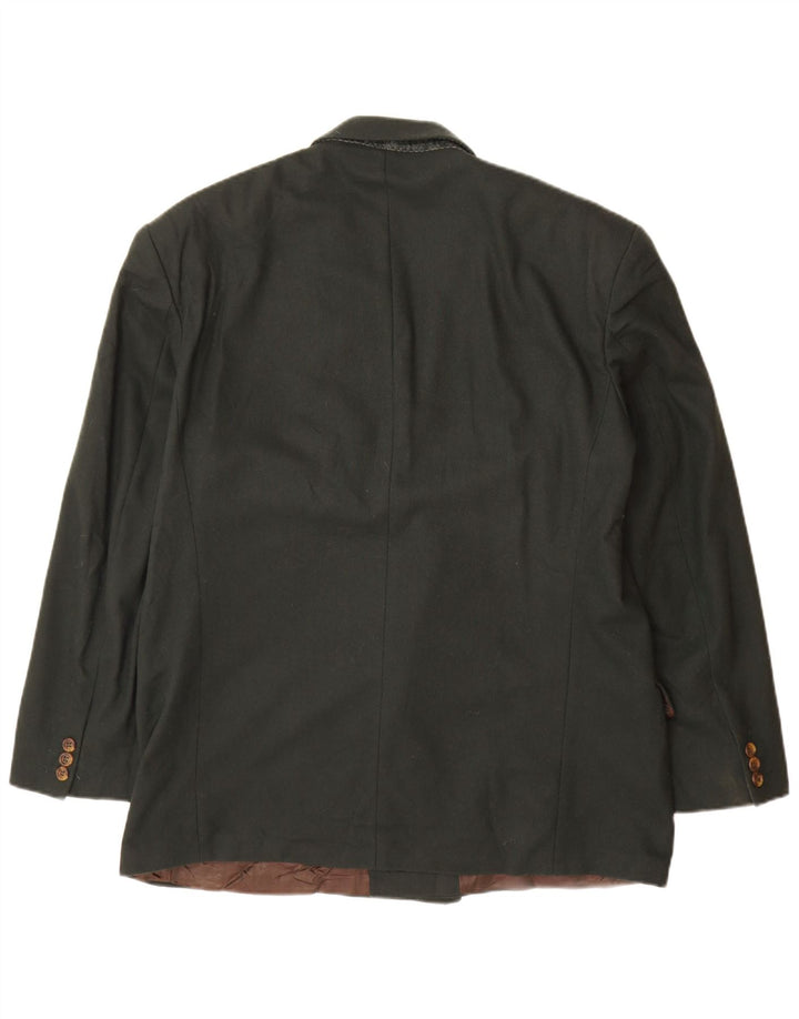 Jachetă pentru bărbați St Michael cu două piepturi UK 42 XL Lână nouă verde