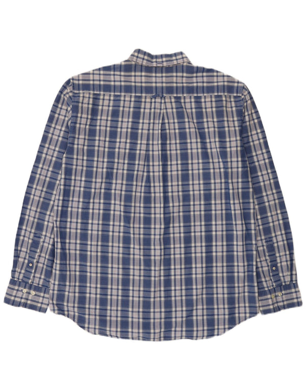 Cămașă pentru bărbați Gant Mărimea 45/46 18 2XL Bumbac cu check albastru