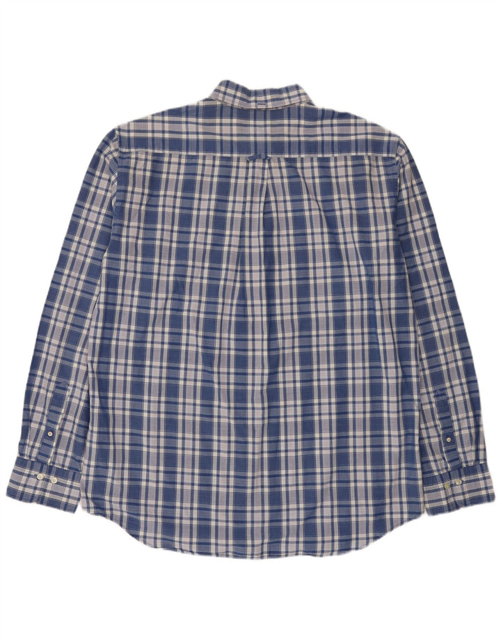 Cămașă pentru bărbați Gant Mărimea 45/46 18 2XL Bumbac cu check albastru